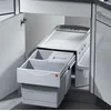 Image de Hailo Rondo 2 plus. Collecteur de déchets, gris clair. - Poubelle
