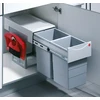 Image de Hailo Tandem 7 K. Collecteur de déchets, gris clair. - Poubelle