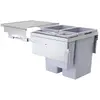 Image de Collecteur de déchets Hailo 3619621 CE Slide Euro-Cargo 2x 38 + 12 + 2.5 litres gris clair