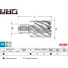 Image de Ruko Terrax Carotteuse HSS avec tige Weldon, Ø 12 mm - 32 mm, profondeur de coupe 30 mm, Diamètre:18 mm