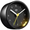 Image de BRAUN Réveil à quartz noir 7,5x7,5cm