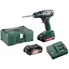 Image de Metabo - Perceuse-visseuse Sans Fil Bs 18, 2x 1,5 Ah Et Chargeur En Coffret