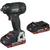 Image de Metabo SSW 18 LTX 300 BL Visseuse à chocs sans fil 18V ( 602395800 ) 300Nm 1/2" Brushless + 2x Batteries 4,0Ah + Chargeur + Coffret de transport