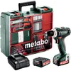 Image de Metabo - Perceuse Visseuse 12v 2 Batteries 2ah + Chargeur + Coffret De Transport Et Kit Complet D'Accessoires Inclus - 601036870
