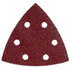 Image de 5 Feuilles Abrasives Auto-agrippantes 93 X 93 Mm, P 60, Série « Professional », Pour Bois Et Métal, Pour Ponceuse À Patin Triangulaire Metabo 25 Pièces