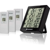 Image de BRESSER Thermohygromètre Quadro - Thermohygromètre pour 4 points de mesure