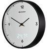Image de BRESSER MyTime LEDsec Horloge murale 24 cm avec affichage de la température