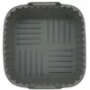 Image de Panier en silicone Fackelmann pour friteuse à air chaud, gris, 17 x 17 x 6,5 cm