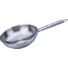 Image de Poêle 28 cm en inox 18/8 Fackelmann Ovalgriff