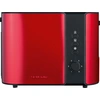 Image de SEVERIN Grille-pain 2 tranches 800W 6pc. Rév. Réchauffeur de petits pains rouge et blanc AT 2217