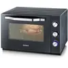 Image de SEVERIN TO 2073 Four posable XXL a Chaleur Tournante 60 L avec pierre a pizza et tournebroche, 2 200 W, Minuteur 120 min, Noir/I - Neuf