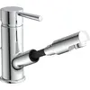 Image de SCHÜTTE Mitigeur de lavabo Cornwall, Mitigeur monocommandé avec douchette à cheveux, Robinet salle de bain chrome