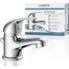 Image de SCHÜTTE ATHOS PLUS, Mitigeur de lavabo avec tirette, robinet de salle de bain avec vidage chromé