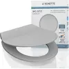 Image de Siège de toilette SCHÜTTE avec abaissement automatique SLIM GREY Duroplast Gris