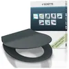 Image de Schütte   Abattant Wc Extra Fin En Duroplast   Couleur Anthracite   Fermeture Silencieuse Avec Frein De Chute   Dimensions 380 X 55 X 456 Mm