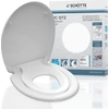 Image de SCHÜTTE FAMILY WHITE siège de toilette avec siège enfant, siège de toilette en duroplast avec mécanisme de fermeture souple et fermeture rapide