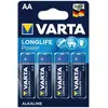 Image de Lot de 4 piles Alcalines AA / LR6 Varta High Energy