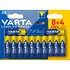 Image de VARTA 04906 121 472 Piles alcalines "High Energy", Mignon AA, 8+4 ES