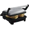 Image de Grill Panini 1800w   Acier Inoxydable Brossé   Plaques Anti-adhésives   Jusqu'à 5 Portions   Configurations Fermée, Ouverte, En Angle   Russell Hobbs