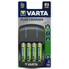 Image de Varta 57667101451 Chargeur Plug Charger y compris 4 piles rechargeables Mignon (AA) 2.100 mAh Readytouse