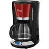 Image de Cafetière filtre programmable 15 tasses 1100w rouge - Russell Hobbs - 24031-56 - colours plus+