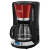 Image de Russell Hobbs - 24031-56 Cafetiere Filtre Programmable Colours Plus 24h, Digital, Maintien Au Chaud - Rouge