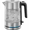 Image de Bouilloire électrique en verre Russell Hobbs Compact Home 0,8L 2200W filtre anti-calcaire amovible Noir et acier inox avec éclairage bleu - Neuf