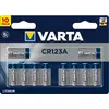 Image de Varta Batterie Lithium CR123A 3V Photo Blister 10 pièces