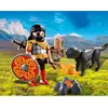 Image de PLAYMOBIL 4769 - Barbare et son chien autour d'un feu de camp