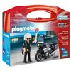 Image de PLAYMOBIL - Valisette Motard de Police - Garçon - 13 éléments - A partir de 4 ans - Neuf