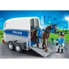 Image de PLAYMOBIL city action 6922 policiere avec cheval et remorque