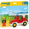 Image de PLAYMOBIL 1.2.3. - 6967 - Camion de Pompier avec Echelle Pivotante - Neuf