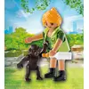 Image de PLAYMOBIL 9074 - Gardienne d'animaux avec bébé gorille