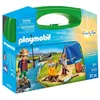 Image de PLAYMOBIL 9323 Valisette Campeurs, Sports et Action, 2 personnages, tente, canoë et accessoires, 32 pieces, Des 4 ans - Neuf