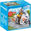 Image de PLAYMOBIL 70051 Moto d'urgence ambulance lumineuse