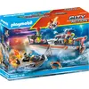 Image de PLAYMOBIL City Action 70140 Catastrophe maritime : intervention d'extinction avec croiseur de sauvetage