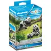 Image de 2 pandas avec bébé