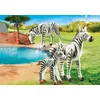 Image de PLAYMOBIL, 2 Zebras avec un bébé, Family Fun, 70356