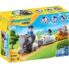 Image de PLAYMOBIL 1.2.3. 70405 Mon train d'animaux à pousser