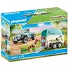 Image de PLAYMOBIL - 70511 - Voiture et van pour poney - Neuf