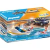 Image de PLAYMOBIL 70534 Pick-up avec bateau à moteur