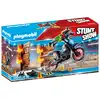 Image de Playmobil Stuntshow Pilote moto et mur de feu - Neuf