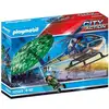 Image de PLAYMOBIL - 70569 - Police Helicoptere de police et parachutiste - Neuf