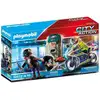 Image de PLAYMOBIL - 70572 - Police Policier avec moto et voleur - Neuf