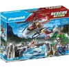 Image de PLAYMOBIL rescue action 70663 unites de secouristes avec helicoptere
