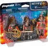 Image de PLAYMOBIL 70672 Novelmore 3 chevaliers médiévaux avec épée bouclier hache armure casque 18 pièces set de jeu