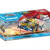 Image de PLAYMOBIL, 70833 Set de 36 pièces Air Stuntshow Hélicoptère et équipe de tournage, Coloré