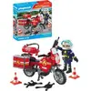 Image de Pompier et Moto Action Héros : Aventure de Sauvetage PLAYMOBIL - Neuf