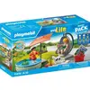 Image de Jeu PLAYMOBIL Maman et Enfant avec Fauteuil Suspendu et Piscine Gonflable - Neuf