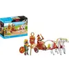 Image de Coffret PLAYMOBIL Astérix : Char Romain avec Brutus et Chevaux - Neuf